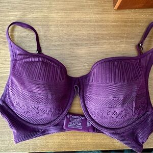 Third Love Everyday Lace Plunge Bra 32D 1/2